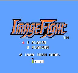 Image Fight title screen for NES